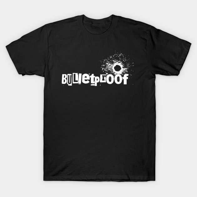 Lustiges Bulletproof Design - Broken Glass T-Shirt by alpmedia